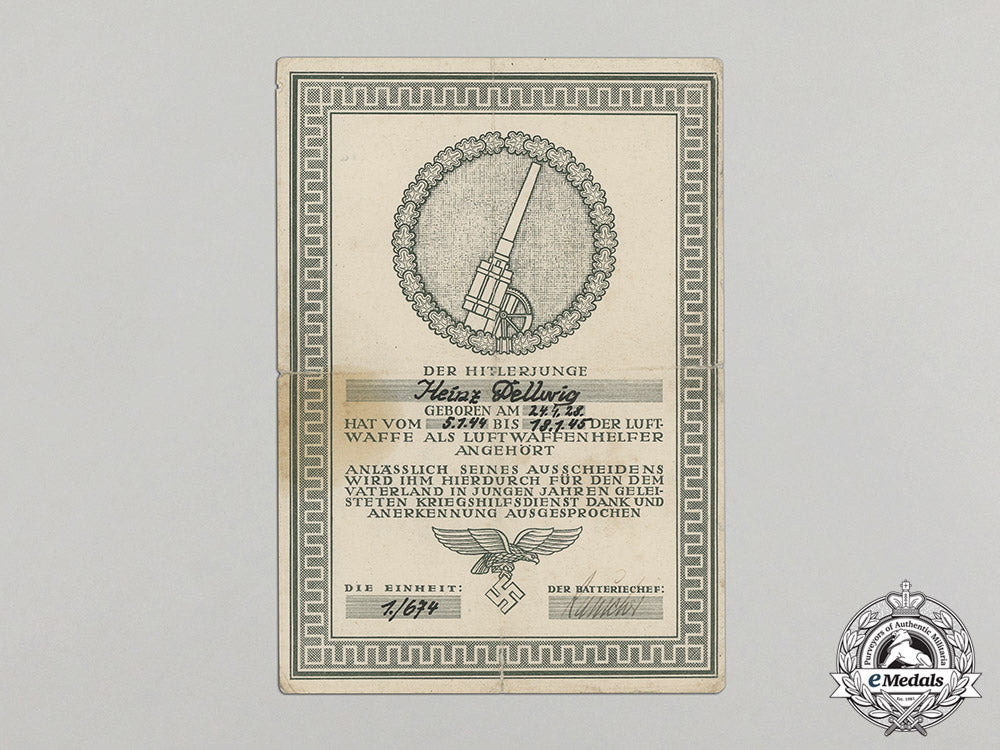 an_honourary_certificate_of_service_as_a_hj_luftwaffe_helper_dd_3995