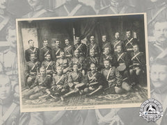 Russia, Imperial. A Soldiers' Studio Group Portrait Photograph