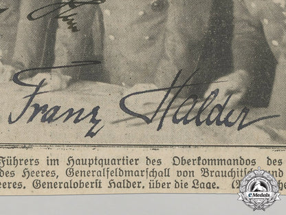 a_wartime_newspaper_clipping_signed_by_ah_and_franz_halder_dd_5900