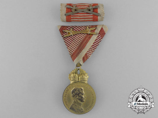 an_austrian_military_merit_medal;_bronze_grade,_karl_i(1917-1918)_and_silver_grade_ribbon_bar_e_2737
