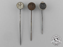 A Grouping Of Three Second War German Miniature Stick Pins