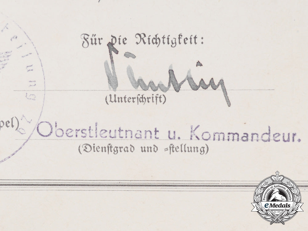 a_sudetenland_medal_award_certificate_to_schütze_friedrich_heinemann_e_6543