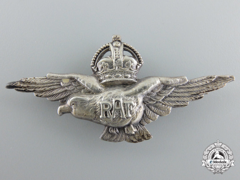 a_second_war_silver_royal_air_force(_raf)_eagle_badge_e_677