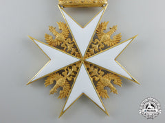 A Prussian Order Of St.john; Cross Of The Legal Knights In Gold By Gorge Hofsaner