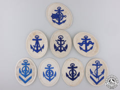 Eight Second War Kriegsmarine Non-Com Officer's Career Sleeve Insignia