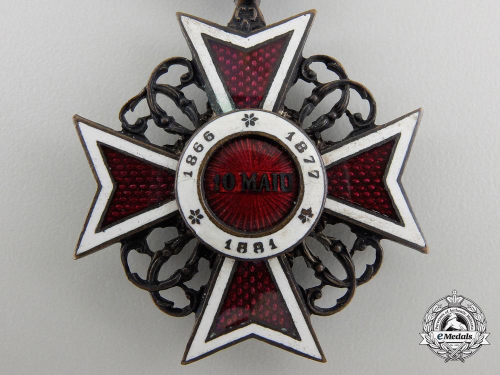 an_order_of_the_romanian_crown;1881-1932_knight's_cross_em237c