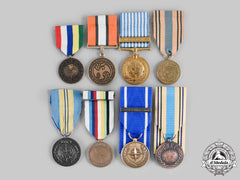 International, United Nations. A Lot Of Eight Service Medals