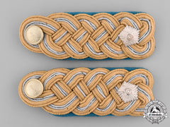 Germany, Federal Republic. A Set Of East German Lieutenant General Shoulder Boards And Collar Tabs