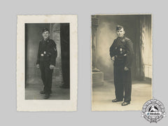 Germany, Heer. A Pair Of Panzer Personnel Studio Portraits