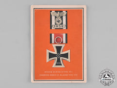 Germany, Third Reich. A Colour Postcard Of An Iron Cross Ii Class And Clasp, By Verlag C. Pahl & Co.