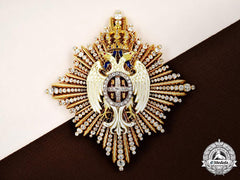 Serbia. A Superb Order of the White Eagle in Gold & Diamonds