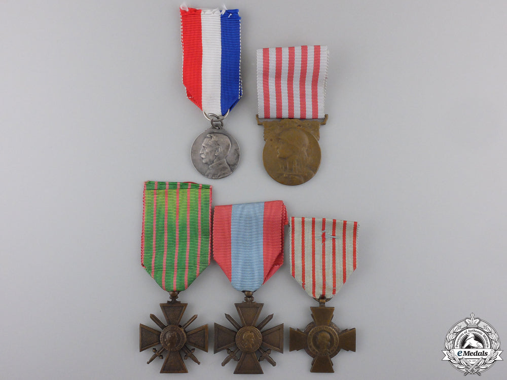 five_french_first_war_medals_and_awards_five_french_firs_554d12973bcc2