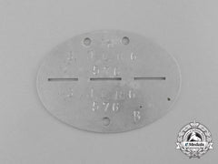 A Second War German Infantry Reserve Battalion Identification Tag