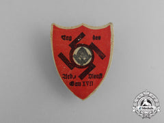 A Third Reich Period Day Of The Rad In Region Xvii Badge