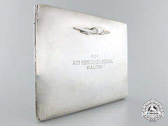 A No.1 Air Observer School Silver Presentation Case To A Dominion Skyways Trophy Winner 1943