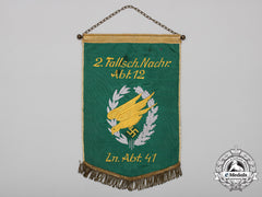 A Luftwaffe Second Fallschirmjäger Signals Division 12 & Signals Division 41 Pennant