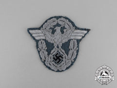 A Fine German Police Officer’s Bullion Sleeve Eagle; Standard Uniform