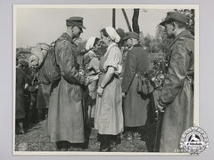 An Official Press Photograph Of Surrendering German Officer In The Ruhr Pocket Photograph, April 1945