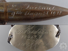 A Wwi Id Tag To The Canadian Motorized Machine Gun Brigade