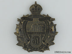 Wwi 176Th Infantry Battalion "Niagara Rangers" Cap Badge