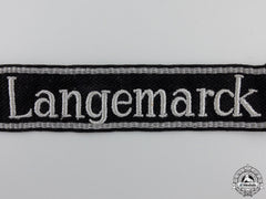 A Waffen-Ss "Langemarck" Rzm Cufftitle