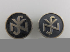 Two Rzm Silver German Social Welfare Pins