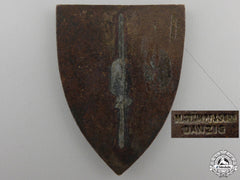 A Freikorps Danzig-Shield For Faithful Service