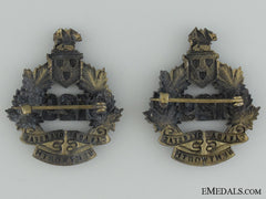 Wwi 129Th Infantry Battalion Collar Badge Pair Cef