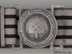 Rad Officer’s Brocade Belt & Buckle By Assmann