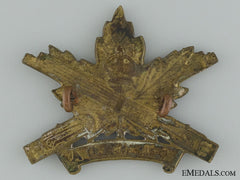 Wwi Machine Gun Corps Cap Badge; Canadian Issue; 4Th Version