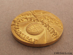 A Solid Gold Apollo-Soyuz Test Project Commemorative Medal