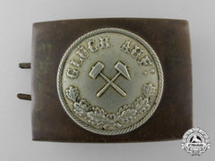 A German Mining Association (Bergbau) Belt Buckle; Published