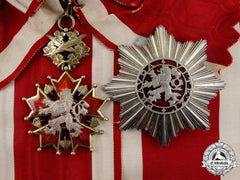 A Czechoslovakian Order Of The White Lion; 1St Class Grand Cross Set