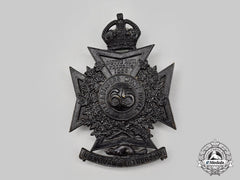 Canada, Dominion. A 65Th Regiment, Carabiniers Mont-Royal (Mount Royal Rifles) Helmet Plate With King's Crown, C. 1912