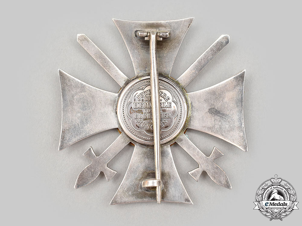 hohenzollern,_state._an_order_of_bene_merenti,_grand_master_cross_with_swords,_by_hemmerle,_c.1940_l22_mnc1379_222_1_1_1