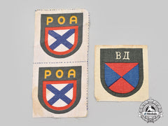 Germany, Wehrmacht. A Mixed Lot Of Eastern Volunteer Sleeve Shields