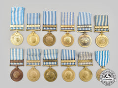 United Nations. A Lot Of Twelve United Nations Service Medals For Korea