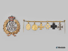 Germany, Imperial. A Miniature Medal Bar For A Decorated First World War Veteran