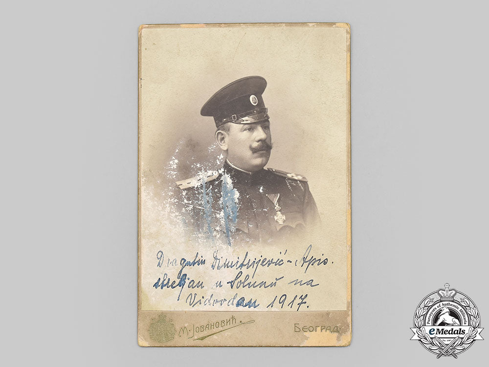 Serbia, Kingdom. A Cabinet Card Depicting Dragutin Dimitrijević Apis ...