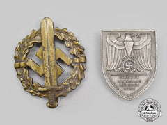 Germany, Third Reich. A Pair Of Badges