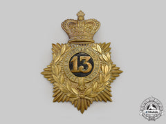 Canada, Dominion. A 13Th Regiment Militia Helmet Plate, C.1890