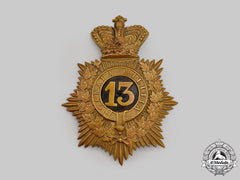 Canada, Dominion. A 13Th Battalion Volunteer Militia Infantry Helmet Plate, C.1870