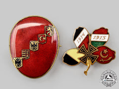 Germany, Imperial. A Pair Of First World War Central Powers Patriotic Badges