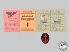 Germany, Hj. A Mixed Lot Of Insignia And Documents