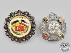 Germany, Imperial. A Pair Of First World War Central Powers Patriotic Badges