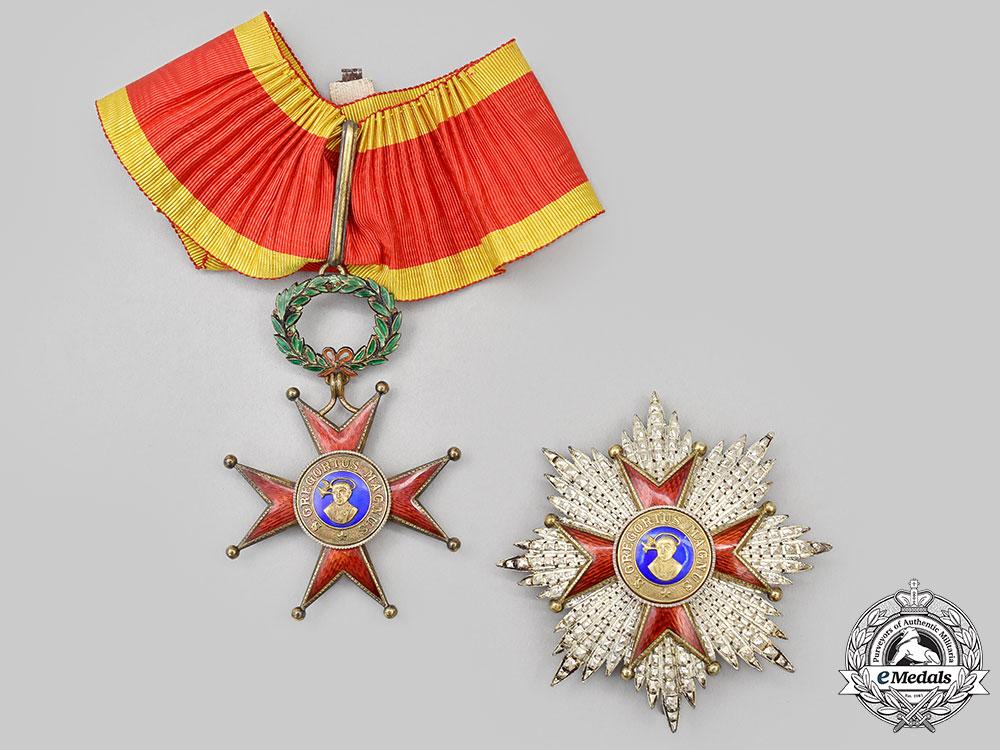 vatican,_papal_state._an_order_of_st._gregory,_grand_officer_set_by_tanfani&_bertarelli,_c.1950_l22_mnc6121_952