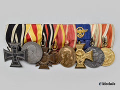 Germany. A Medal Bar For First World War And Police Service