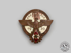 Germany, Hj. A 1939 National Trade Competition Victor’s Badge, Bronze Grade, By Ferdinand Wagner