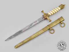 Germany, Imperial. A Rare Navy Officer’s Dagger, With Damascus Blade, By Weyersberg, Kirschbaum & Cie.