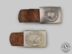 Germany, Wehrmacht. A Pair Of Enlisted Personnel Belt Buckles